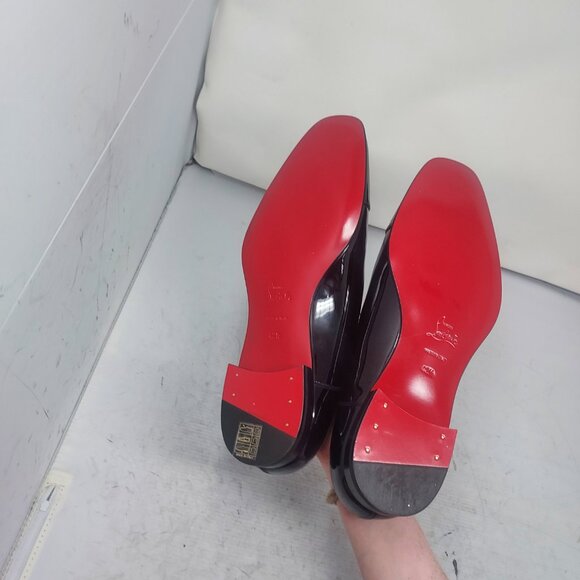Christian Louboutin Greg on MENS Flat Patent Leather Shoe - Picture 2 of 12